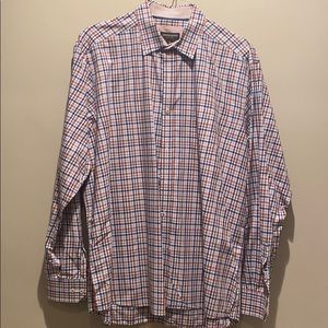 XXL Johnston & Murphy Dress Shirt-Orange 100% cot.